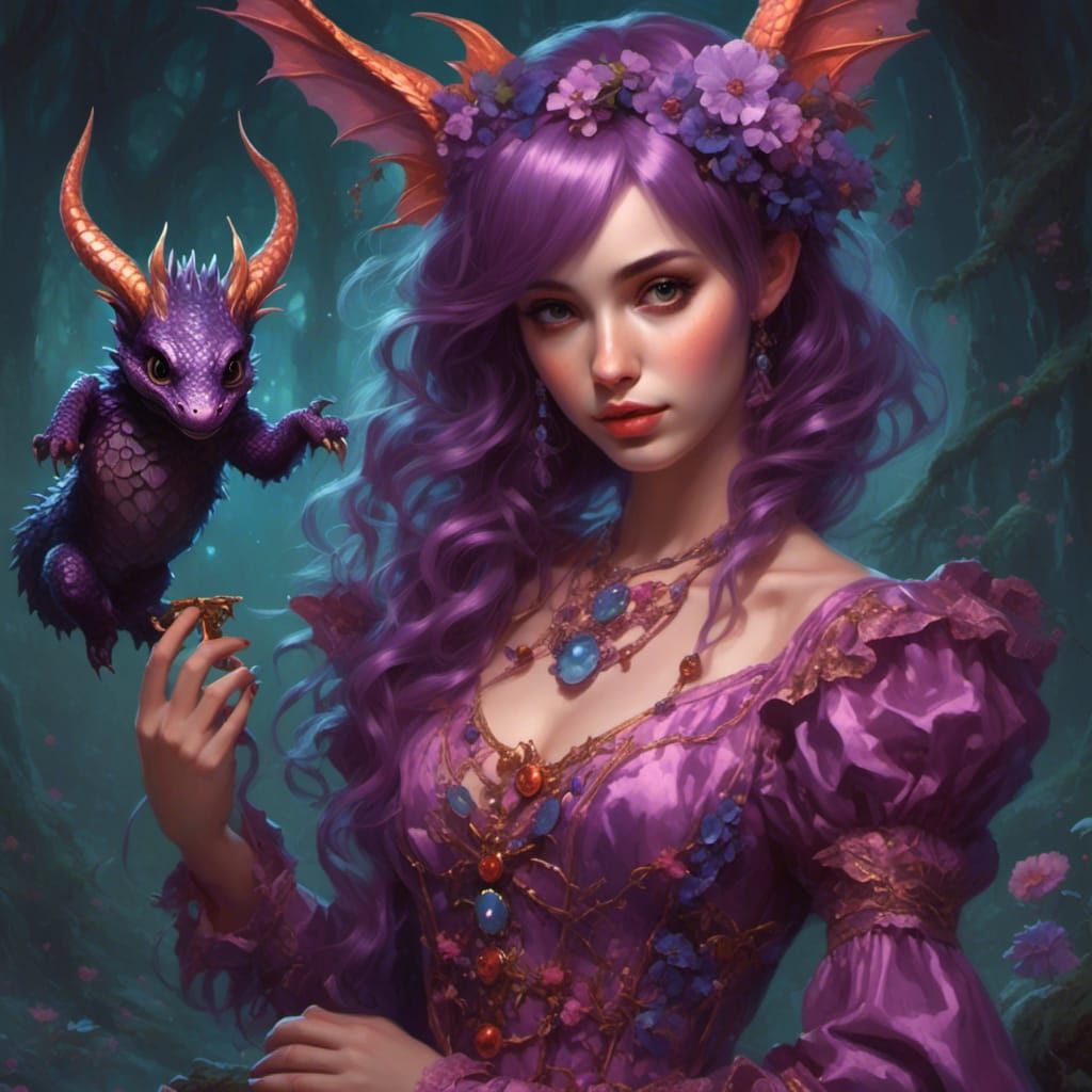 Sweet But Psycho: A Fantastical Digital Portrait