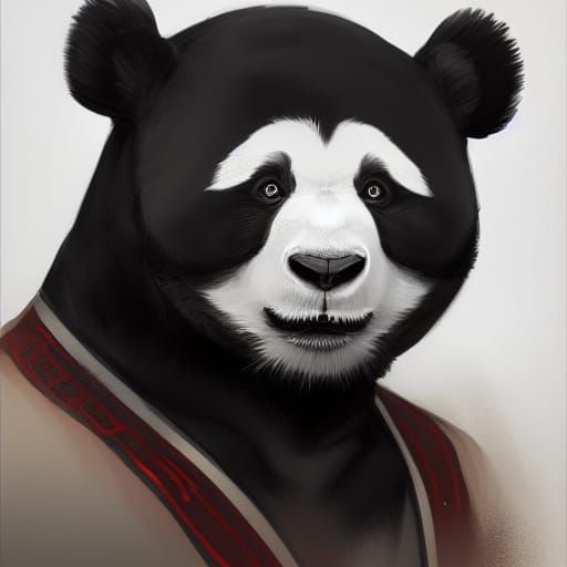Hyperdetailed Gamer Panda Portrait in Unreal Engine 5