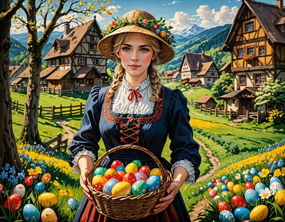 Anime Style Easter Egg Hunt in Germany