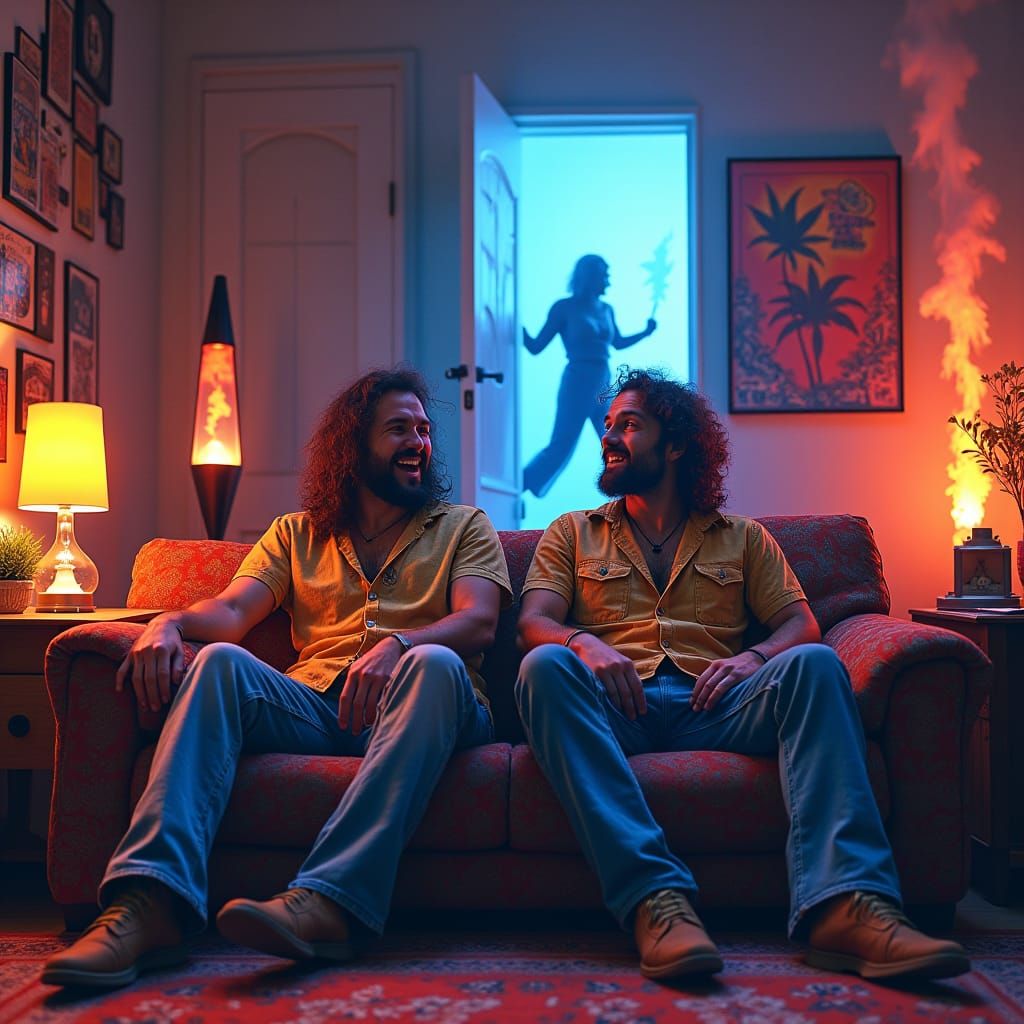 Hippies Freak Out Saved by Futuristic Delivery