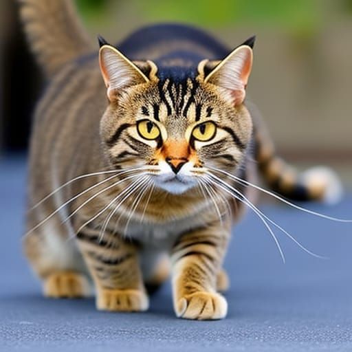 Ginger Tabby Cat in Futuristic Sci-Fi Setting