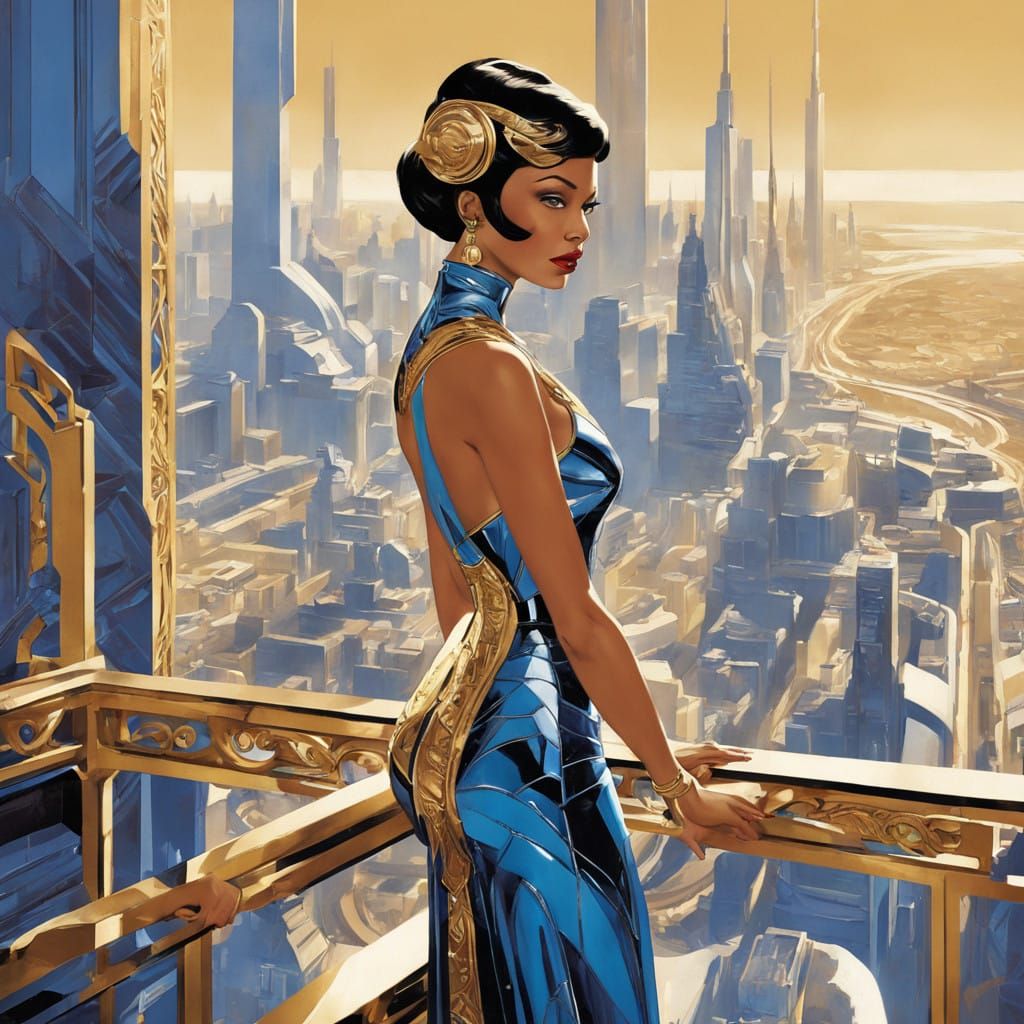 Art Deco Goddess of the City