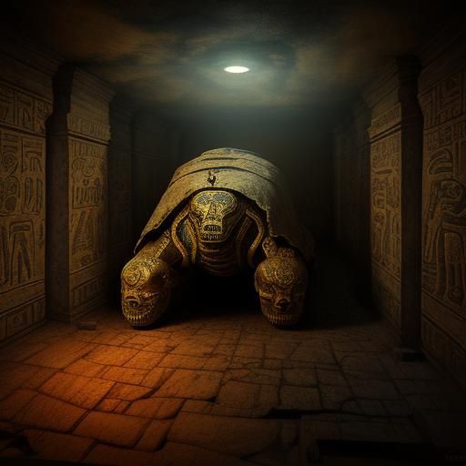 Eerie Mummy Rises in Ancient Egyptian Tomb