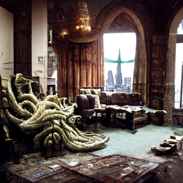 Cthulhu's living room in the city of R'lyeh