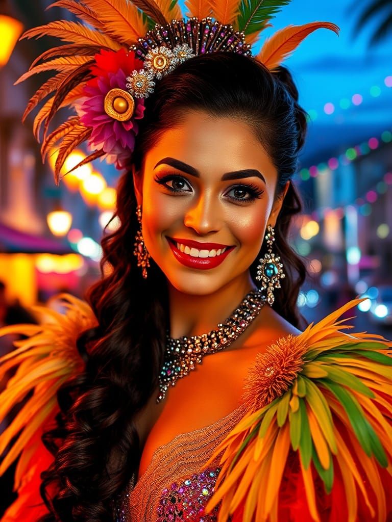 Brazilian Beauty Model Portrait