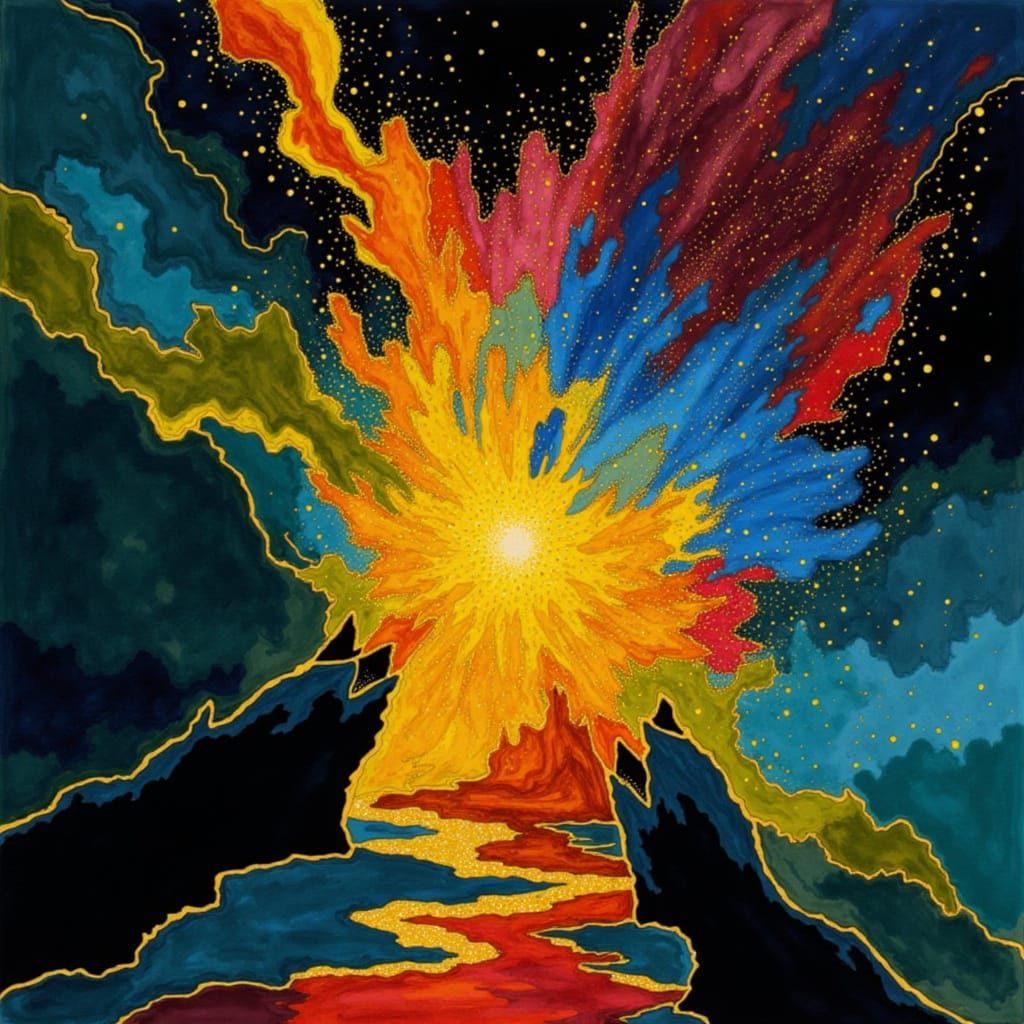 Minimalist Yellow Abstract Composition