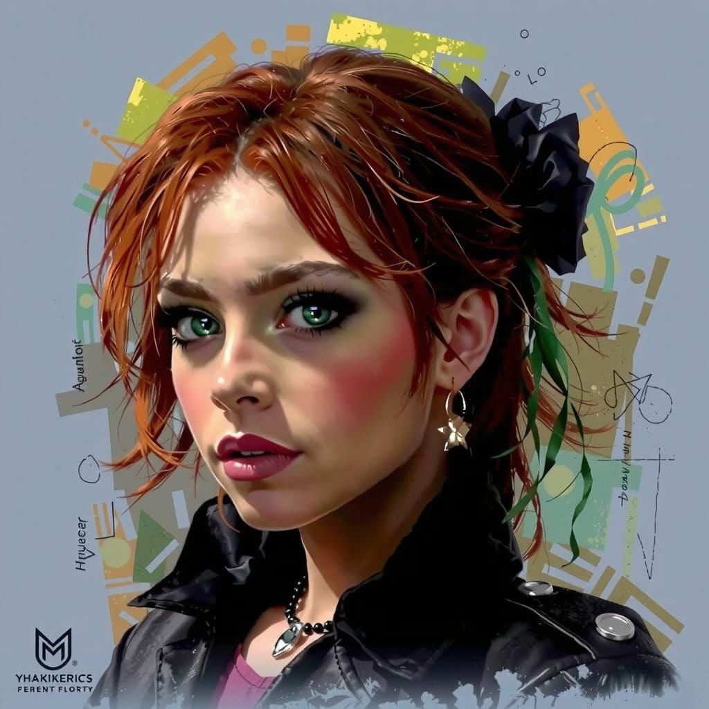 Abstract Expressionist Composition with Bold Colors