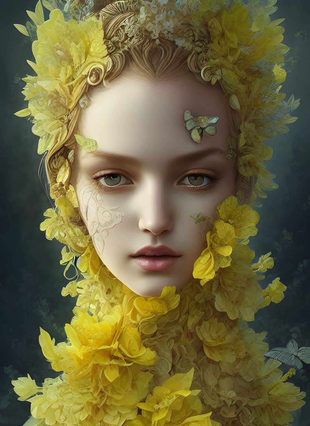 Lady of Yellow Azaleas