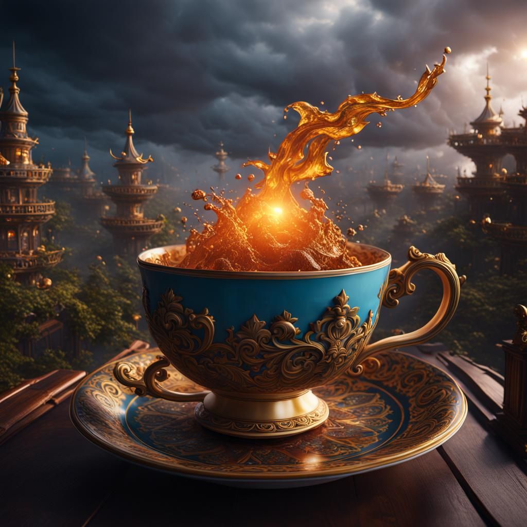 Storm in a Teacup: Detailed Matte Painting