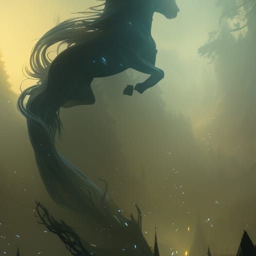 Intricate Dark Fantasy Patronus Art in 8K