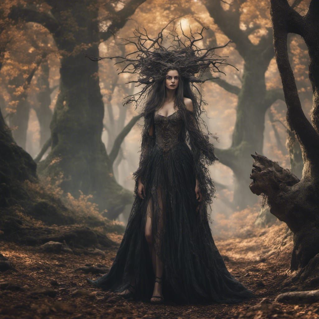 Ancient Gothic Goddess and Forest Coven