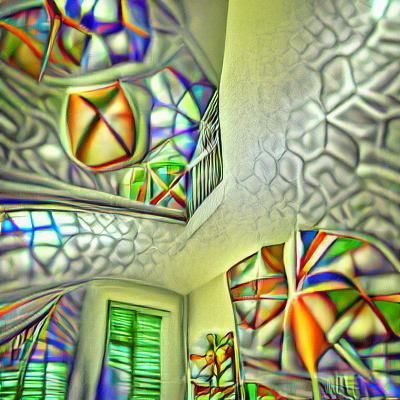 Abstract Kaleidoscope Artwork in Psychedelic Style