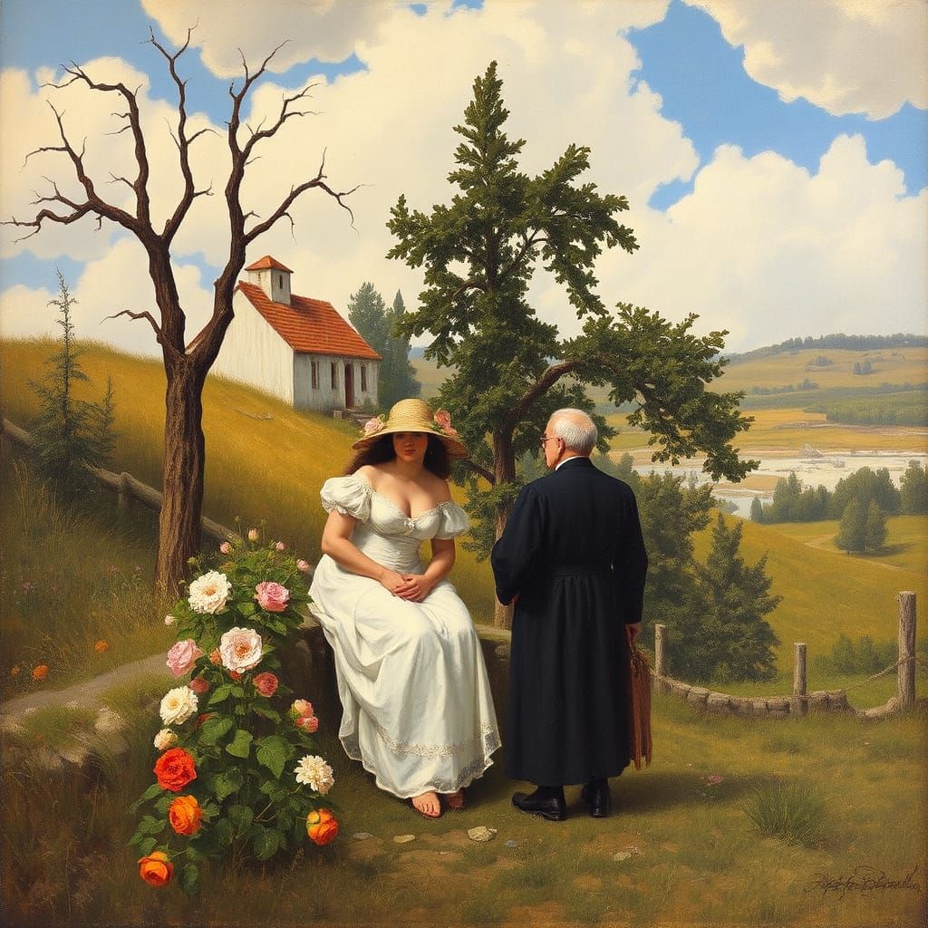 Harmonious Blend of Impressionistic and Modern Art