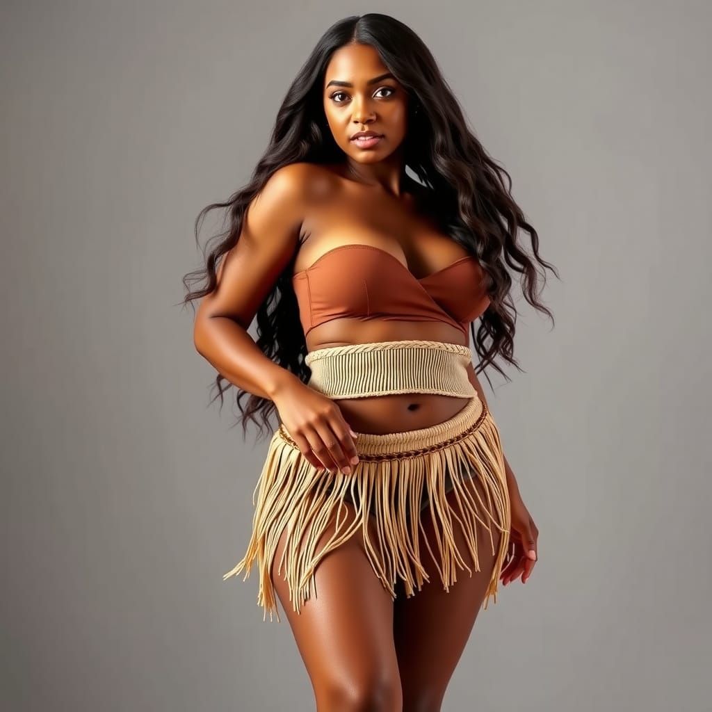 Curvy African Goddess Exudes Sensual Beauty