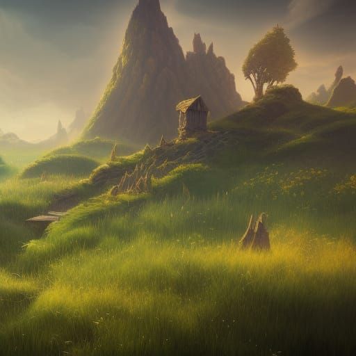 Bytopia Fantasy Landscape with Gnomes