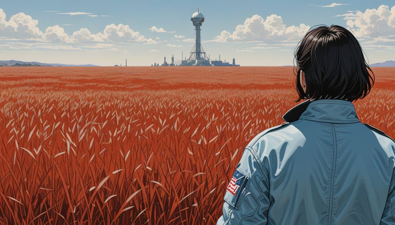 Figure Falls from High Altitude in a Bird's Eye View