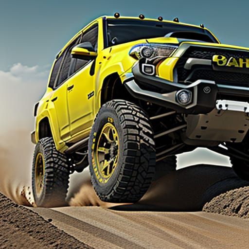 Vibrant Baja Sport Truck in Golden Hour