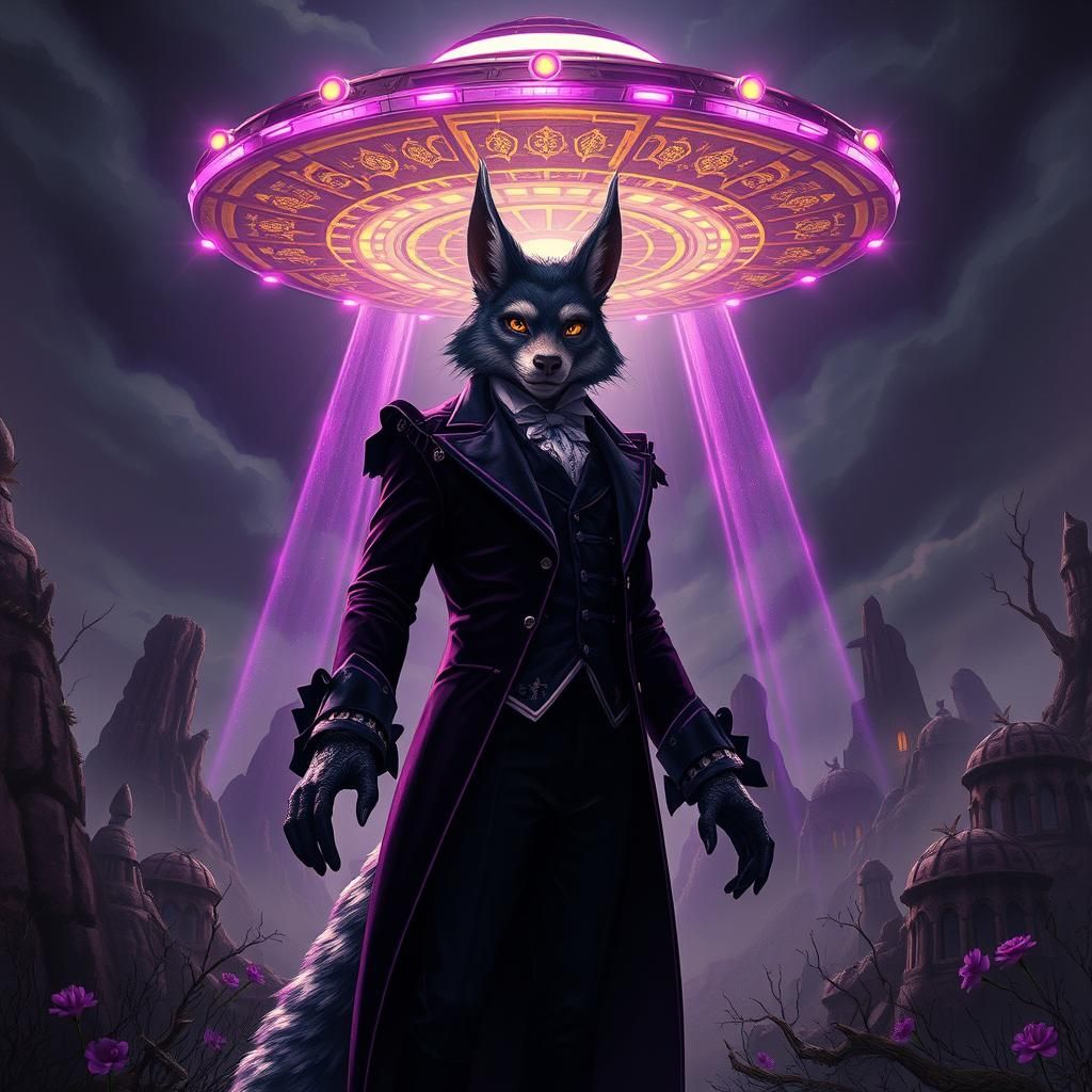 Gay Furry Abduction by Biomechanical Flying Saucer