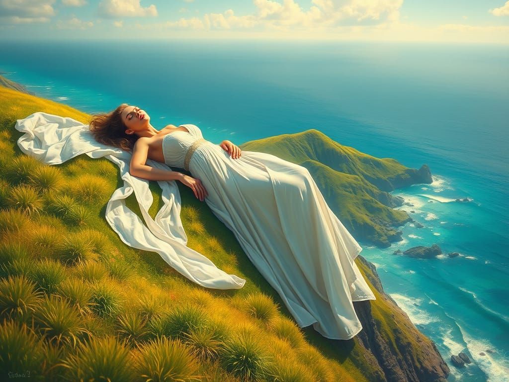 Surreal Goddess of the Emerald Coast