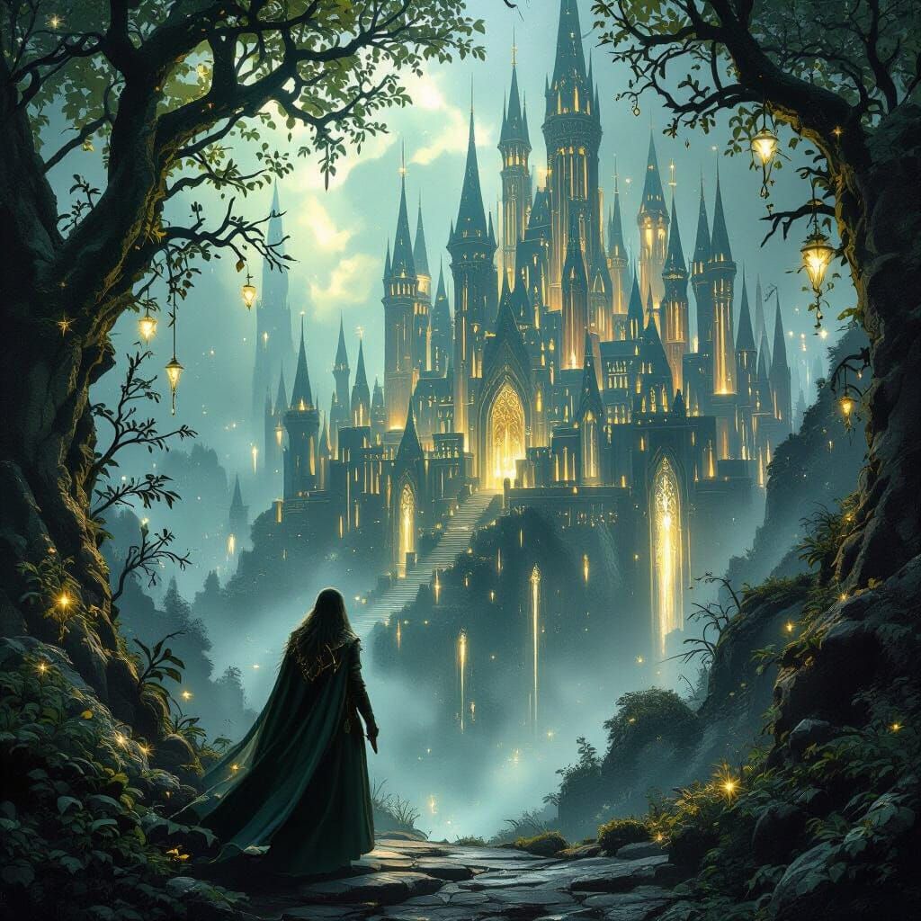 Elven Kingdom in Glittering Light and Shadow