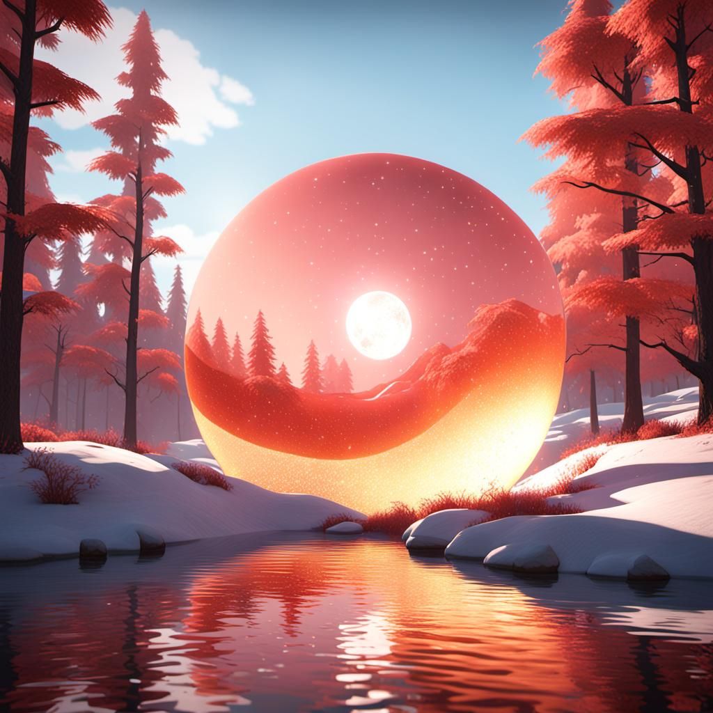 Shining Minimalist Disc Art in CryEngine