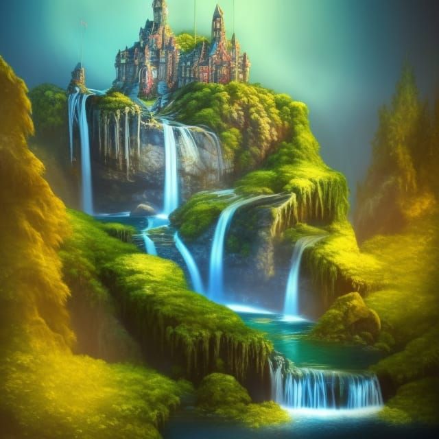 Epic Waterfall Cascade Inside Pearl