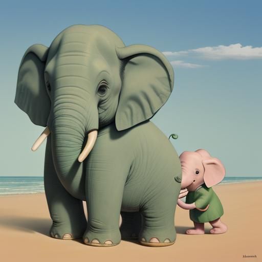 Babar the Elephant AI Interpretation
