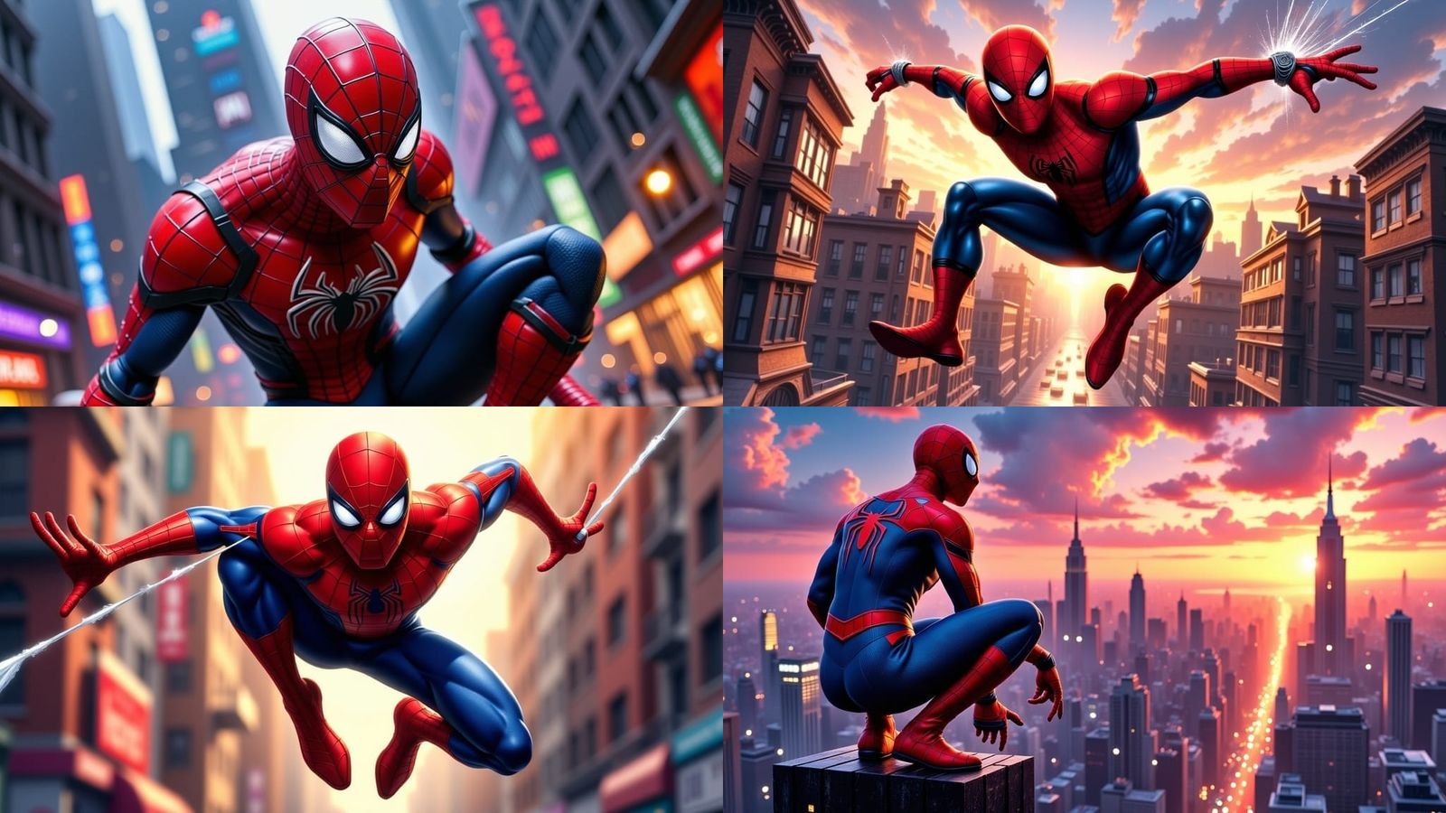 Hyperreal Spider-Man in Detailed Rendering