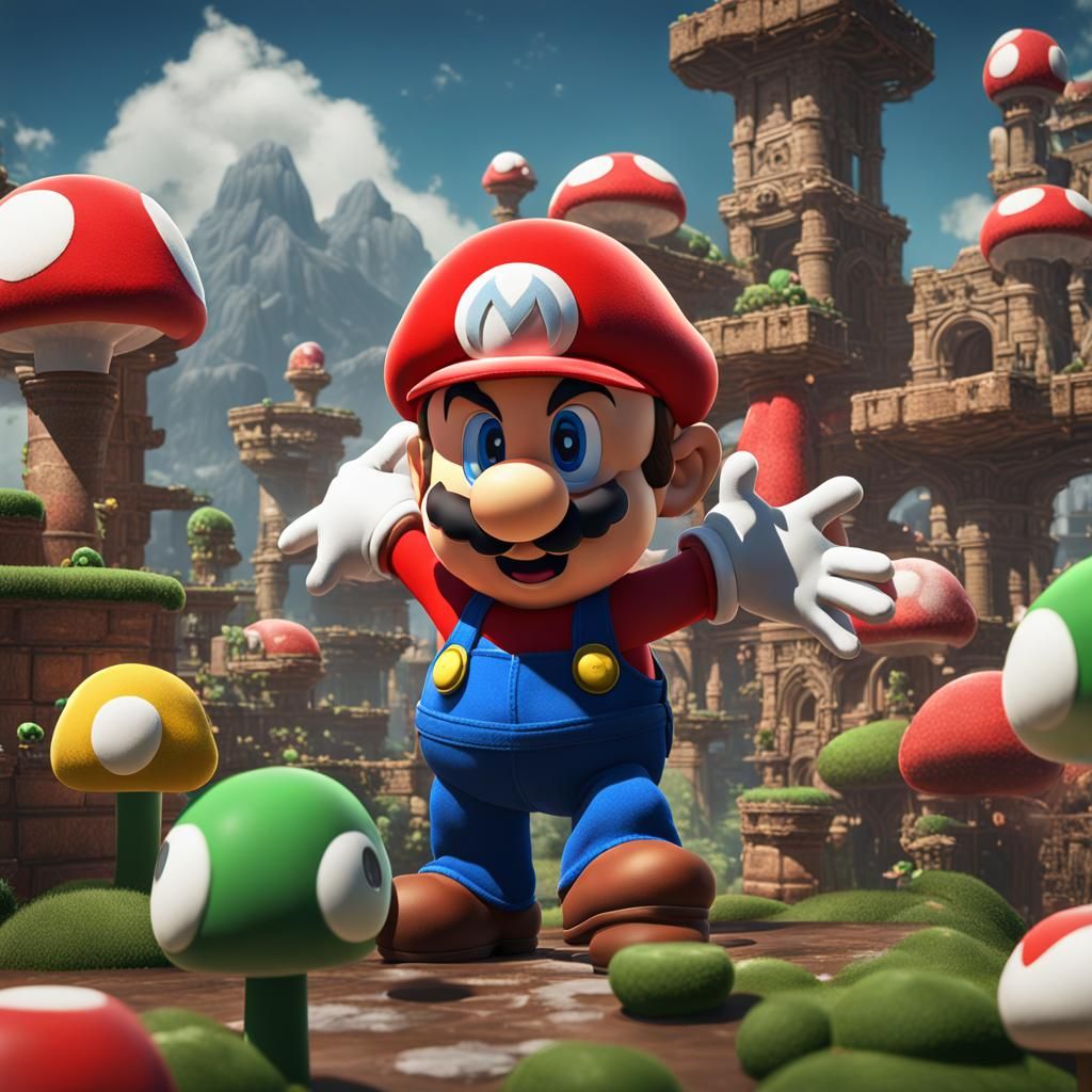 Super Mario Shy Guys: Detailed Matte Painting