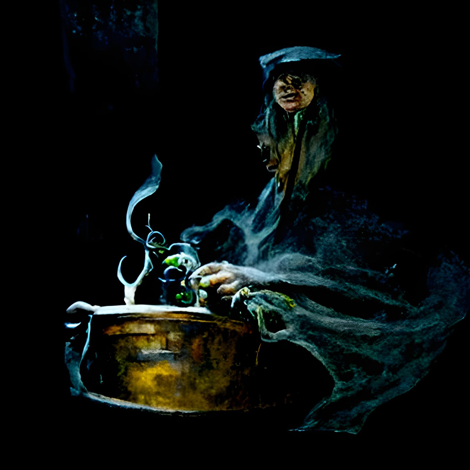 Witch's Brew: An Oil Painting by Gurney