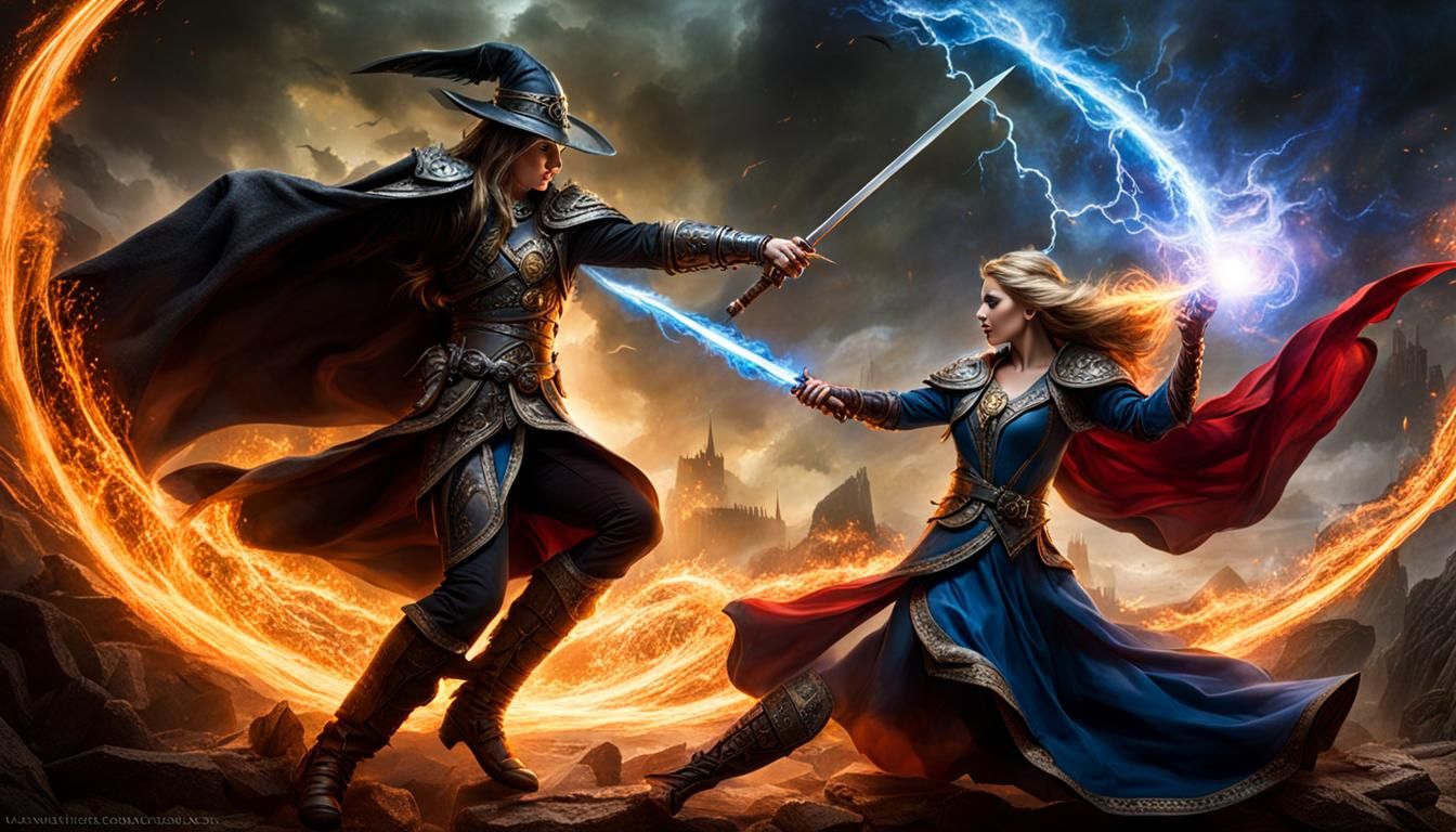Sorcerer vs Sorceress: An Epic Magic Battle