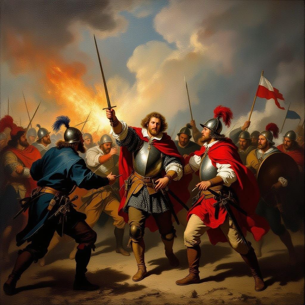 Golden Spurs Battle: Flemish Peasants vs. French Knights