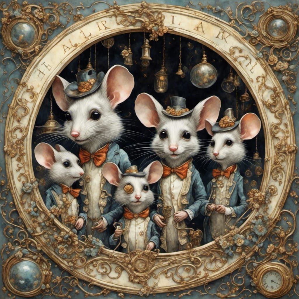 Mice Family Portrait
