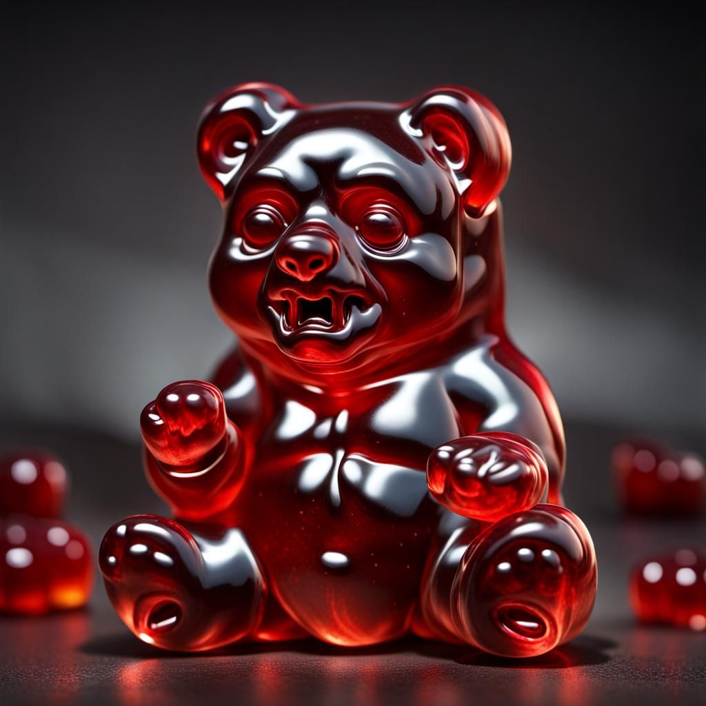 Realistic Zombie Gummy Bear: Ominous Ultra Detail