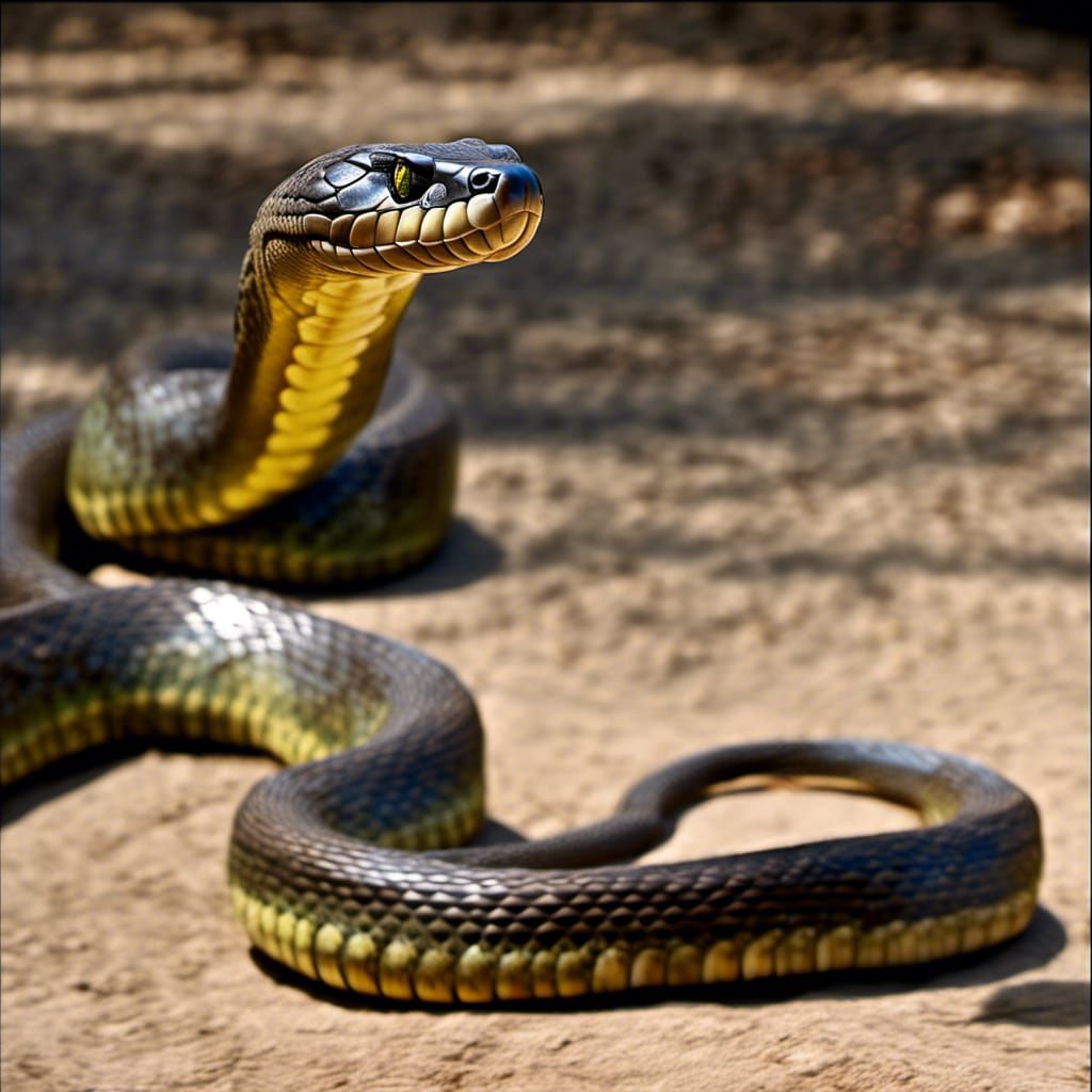 Cobra Strike: Realistic Snake Photography