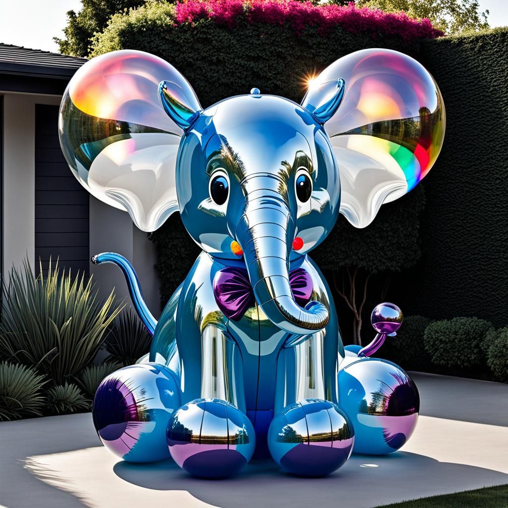Adorable Balloon Elephant Inspired by Animation