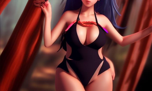 Colorful Anime Concept Art Poster in 8K