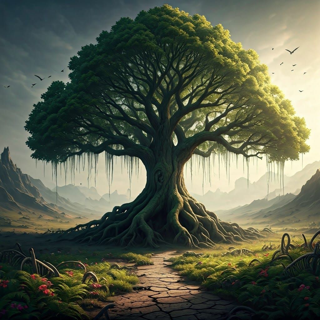 Majestic Oak Tree: A Beacon of Life