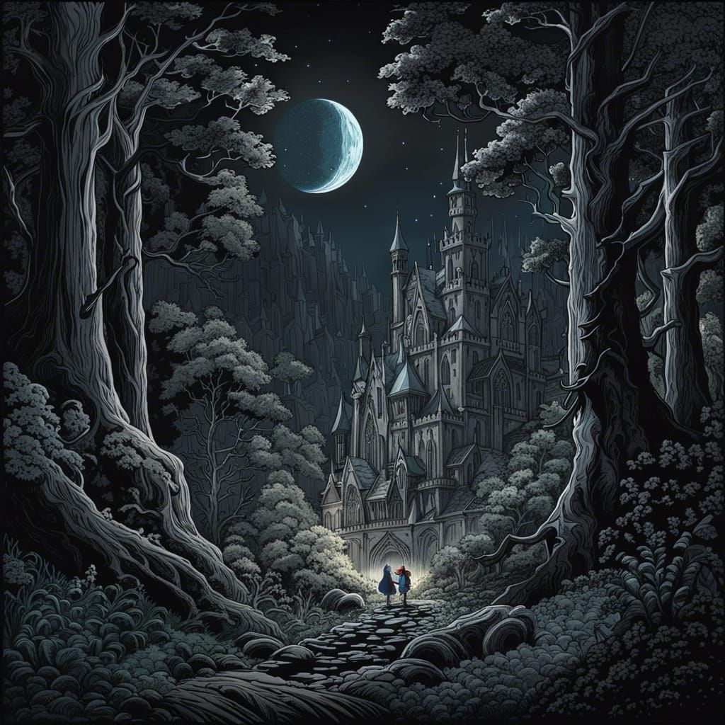 Dark Forest Medieval Fantasy: 2D Animation Style