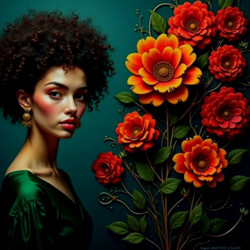 Opulent Gold and Silver Filigree Sculpture