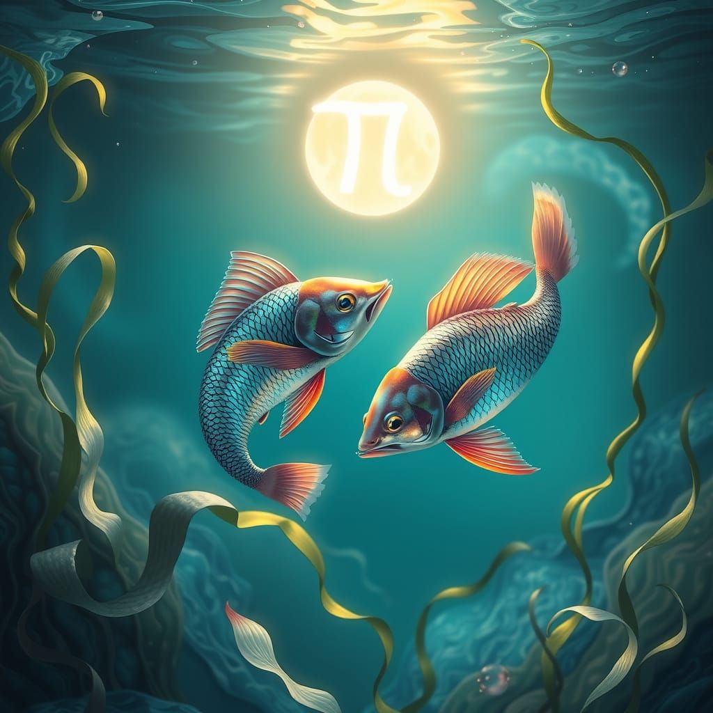 Ethereal Pisces Sign in Harmony with Aquatic Nature