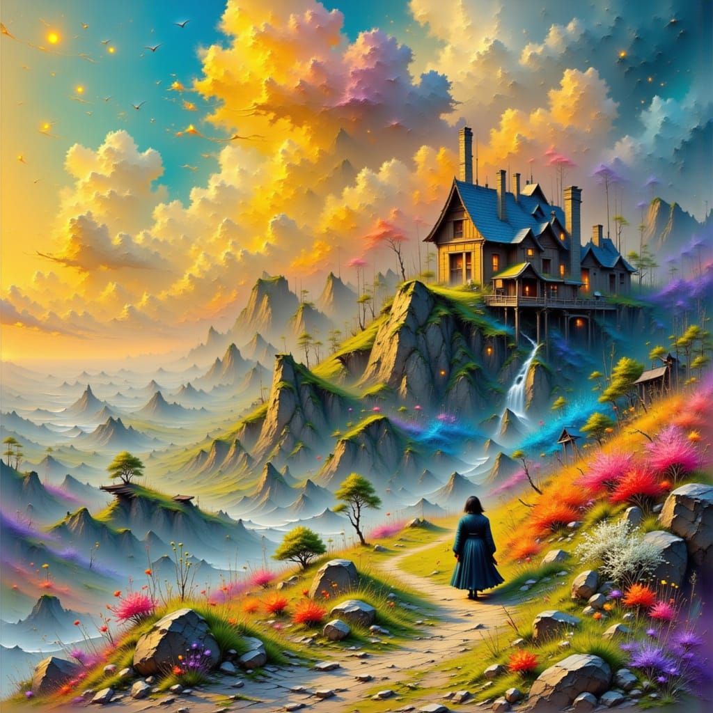 Holey Cow Surrealism Art