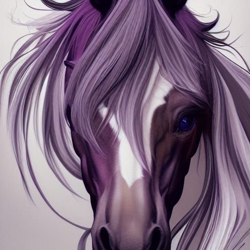 Hyperdetailed Horse Head Logo in 8k Resolution