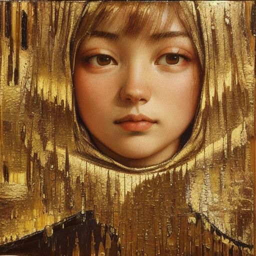 Expressionistic Countryside Landscape as Detailed Matte Pain...