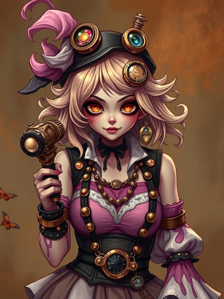 Steampunk Splatoon Character Illustration