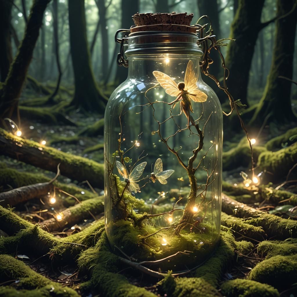 Fairy in Glass Bottle: Magical Realism