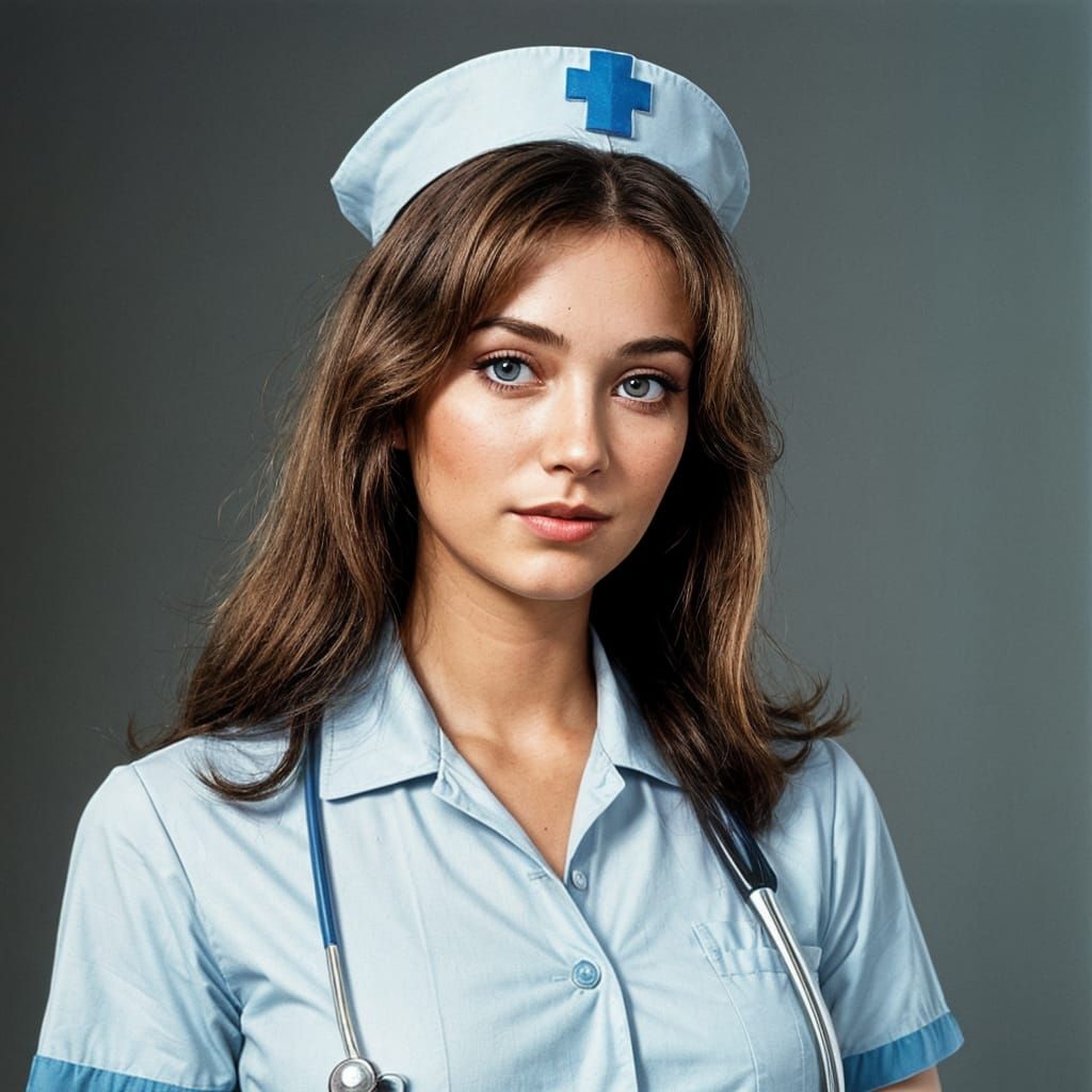 Glamorous 1970s Era Nurse