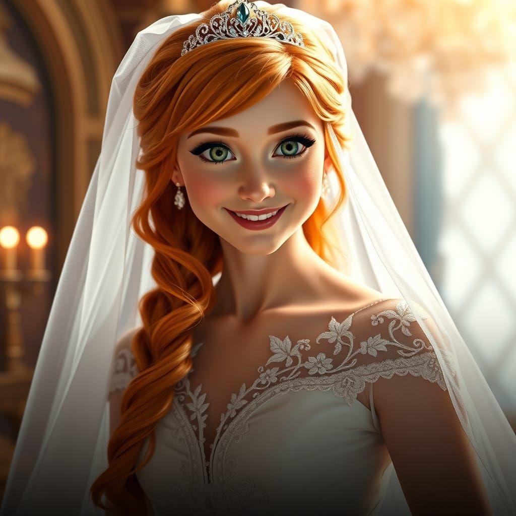 Disney Princess Anna's Wedding Day Portrait