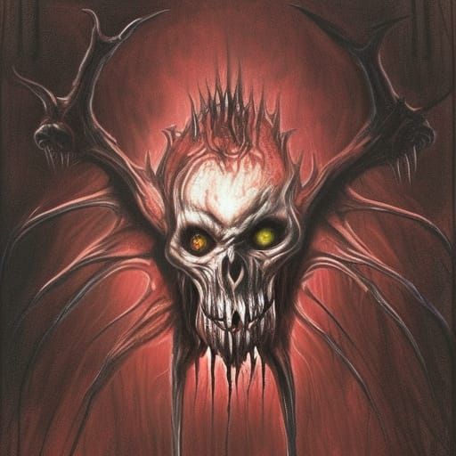 Demonic Vampire Daycare in Gothic Horror Style