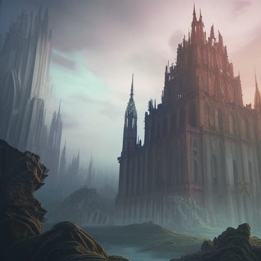 Gothic Tower Fantasy Concept Art